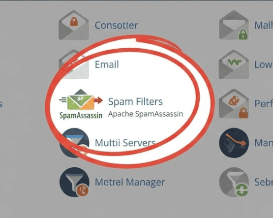 Icono de Spam Filters en cPanel