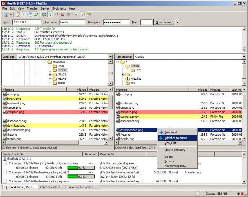 filezilla