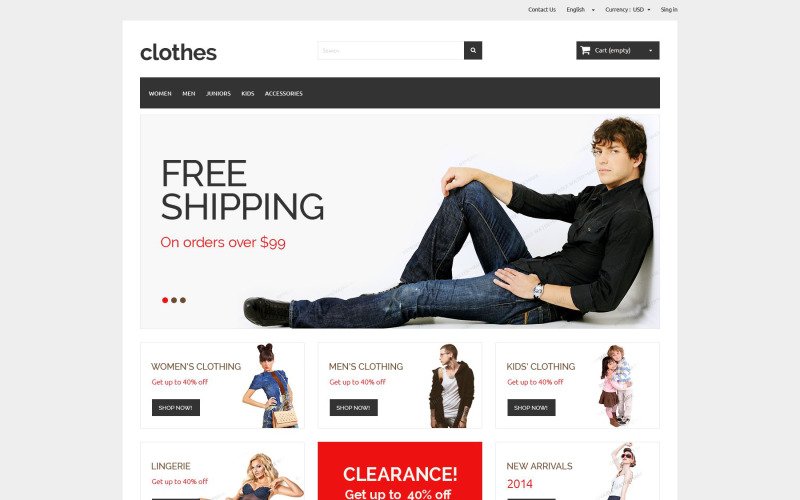 Tienda ropa prestashop gratis