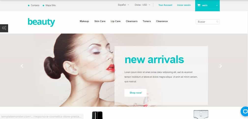 Prestashop Plantilla beauty