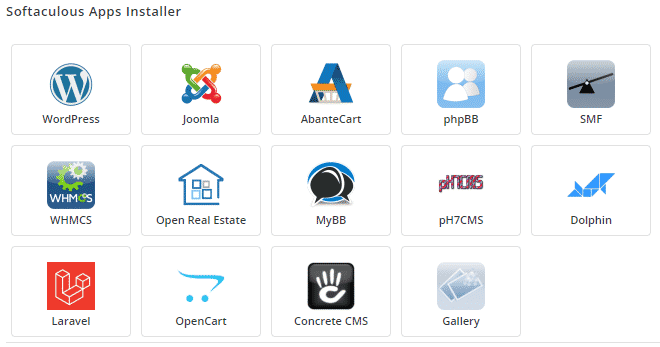 softaculous app installer directadmin
