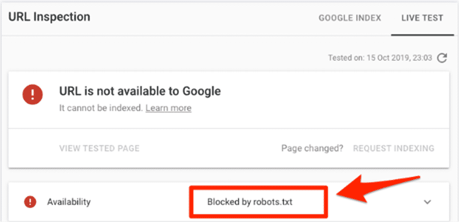 blocked by robots
